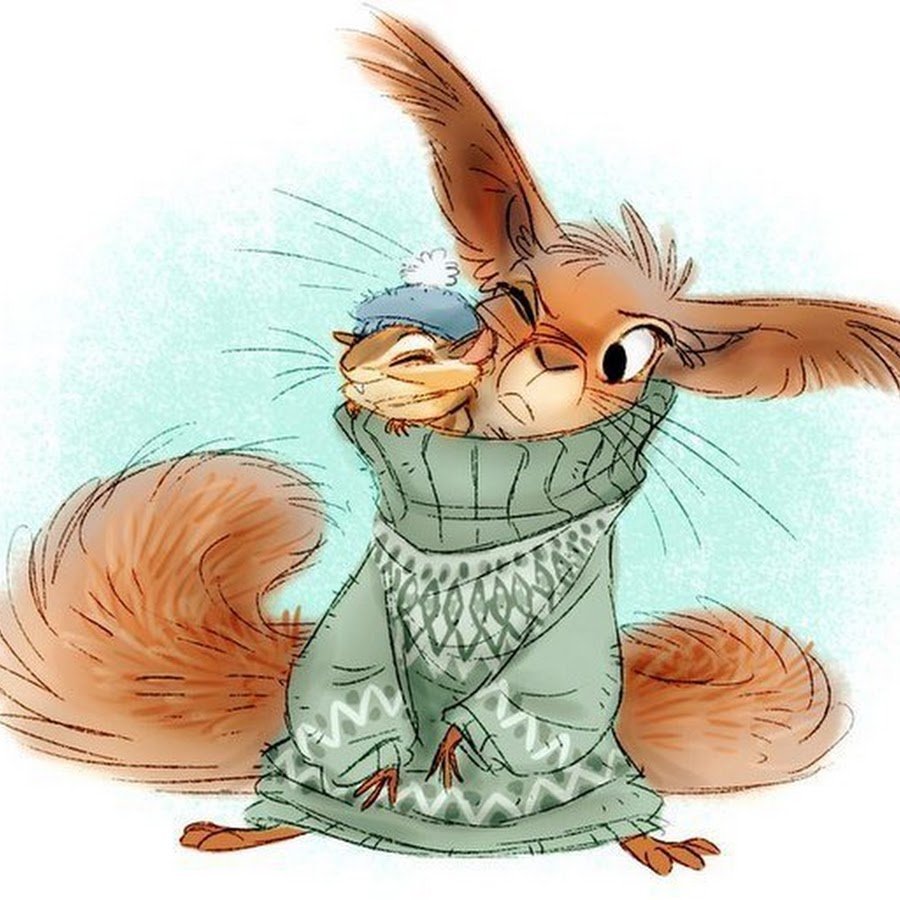 Белочка иллюстрация