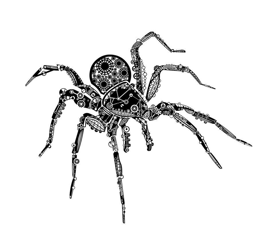 Паук эскиз