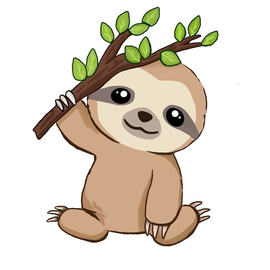 Ленивец мультяшный