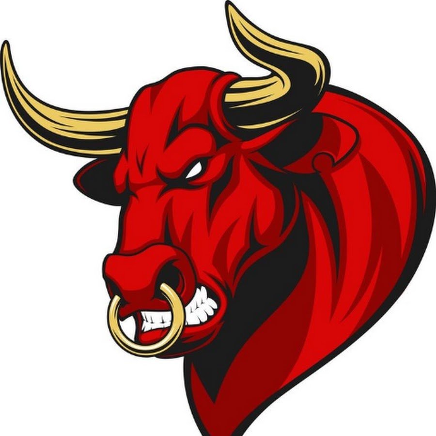 Наклейка голова быка