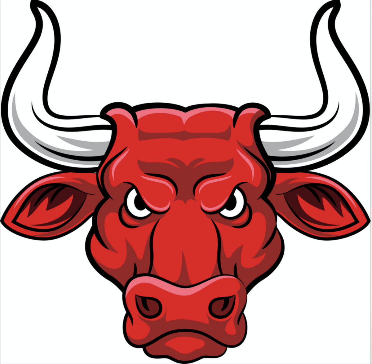 Голова быка на прозрачном фоне