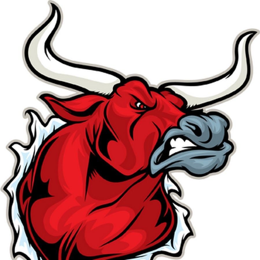 Голова злого быка