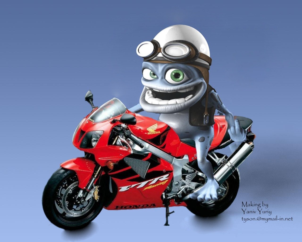 Лягушка на мотоцикле клип. Crazy Frog на мотоцикле. Crazy Frog зеленая лягушка на мотоцикле. Жаба на мотоцикле. Мультяшный байкер.