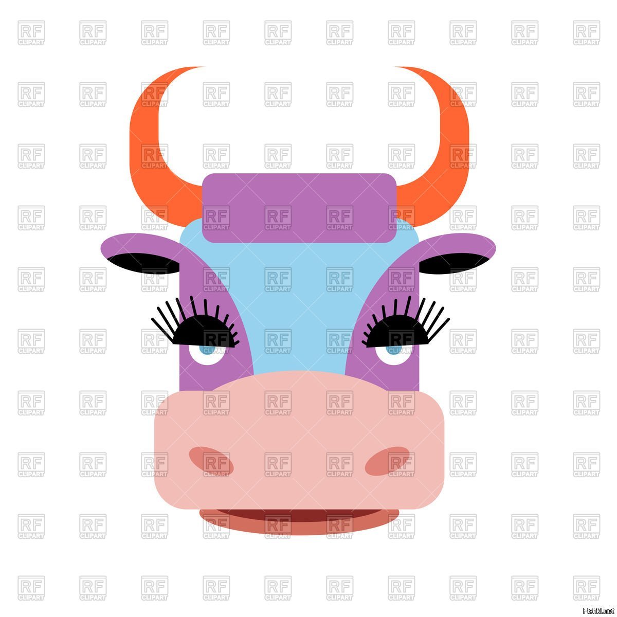 Корова с длинными ресницами