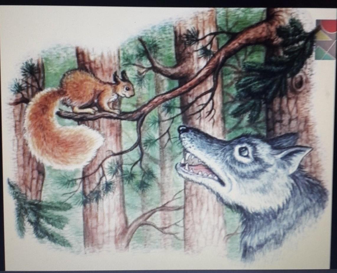 Л Н толстой белка и волк