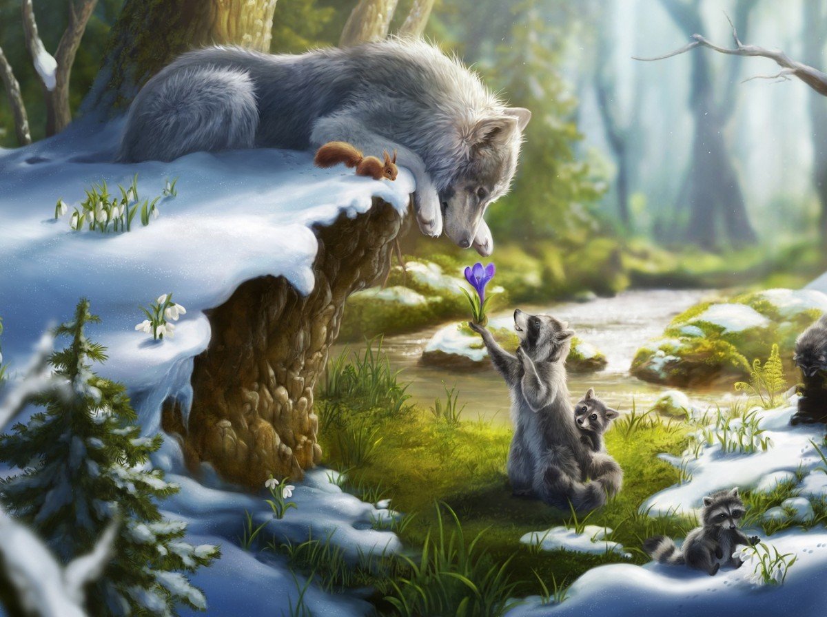 Белки в Битцевском лесу