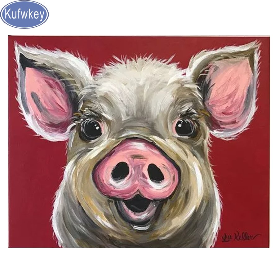 Красивый арт свиньи