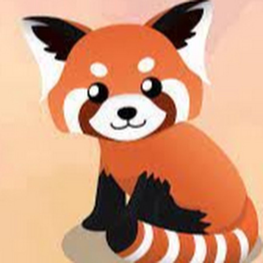 Рыжая Панда рисунок