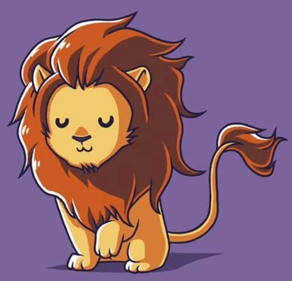 Милый Лев рисунок