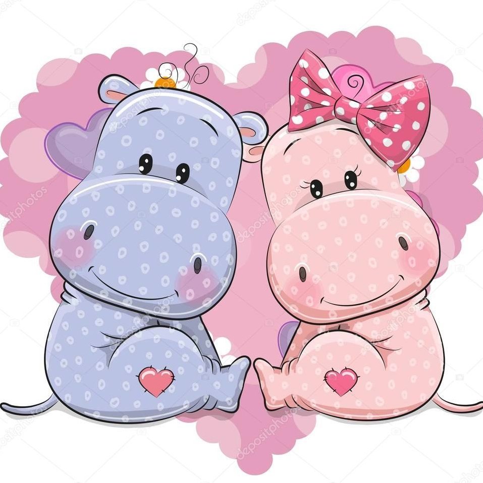 Прикольный Бегемотик