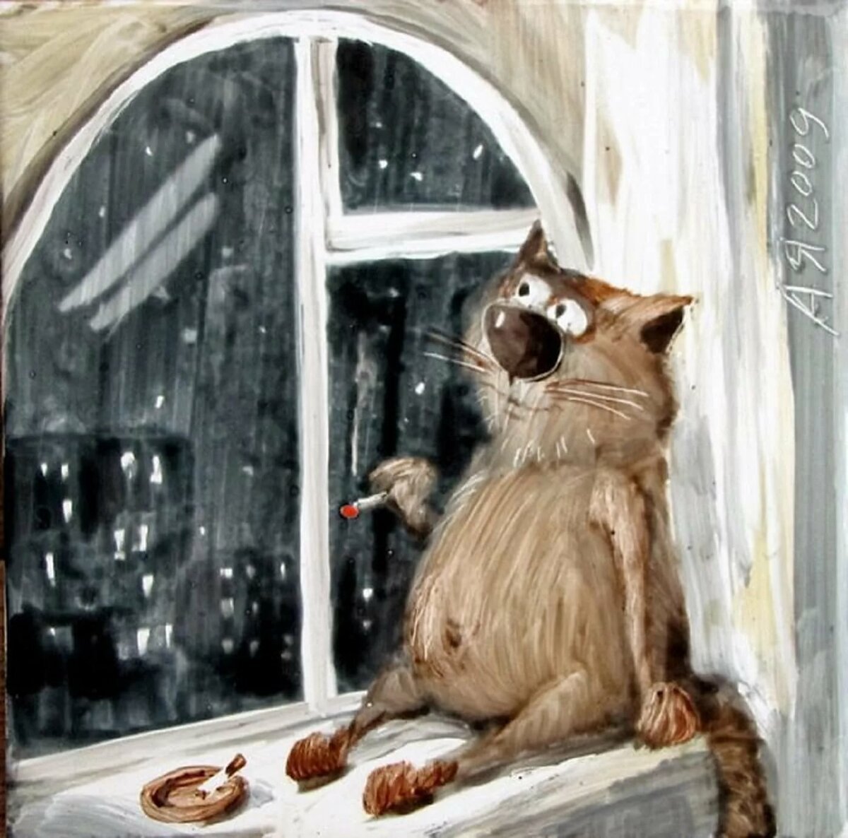 Анатолий Ярышкин и его душевные коты