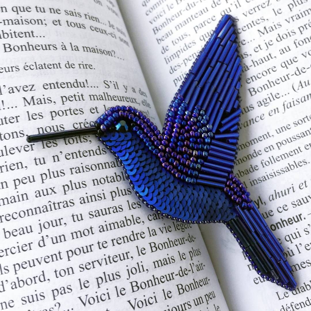 Брошь птица счастья