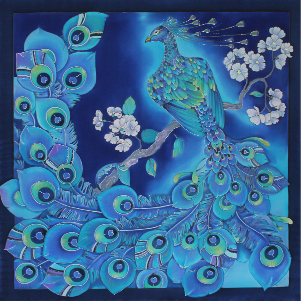 Батик- Павлин холодный батик