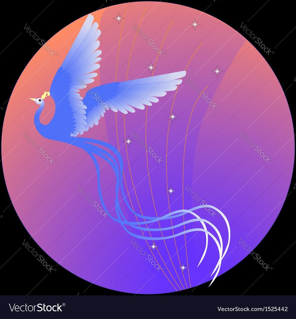 Синяя птица вектор