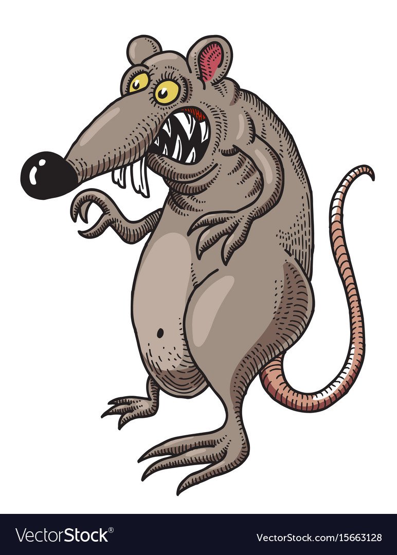 Крысы из мультиков на белом фоне