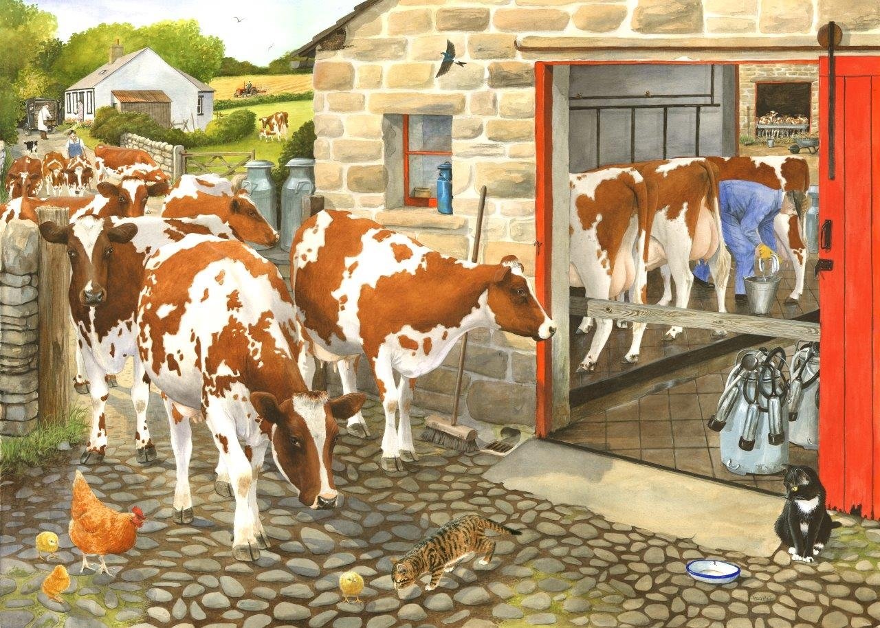 Игра собери корову. Коровы на ферме. Коровник для детей. Домашние животные на ферме. Корова картина.