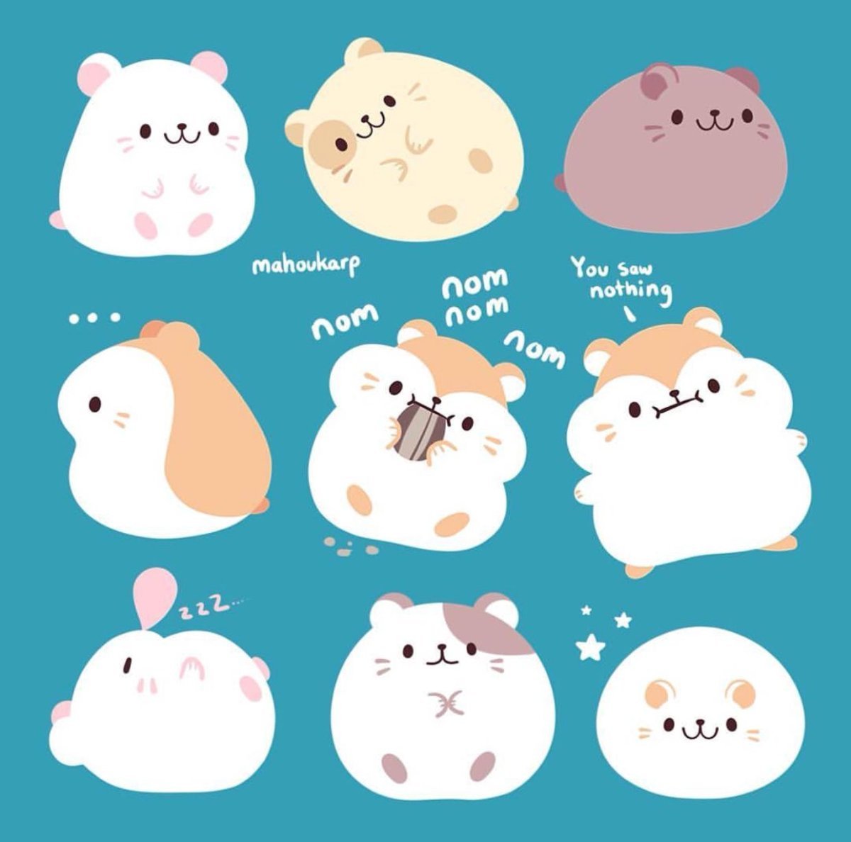 Кавайные хомячки
