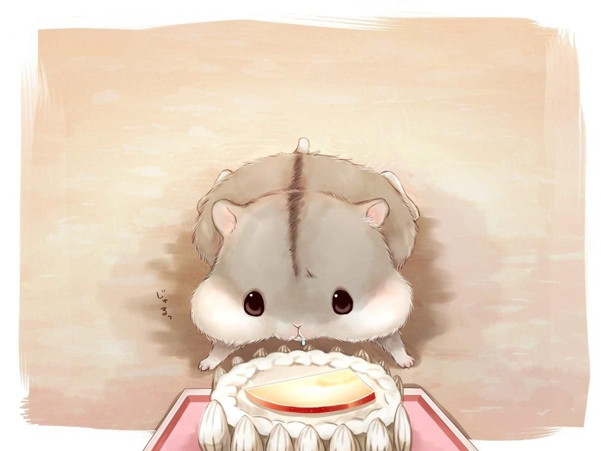 Милый хомячок арт