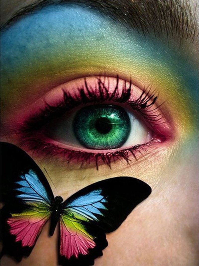 Радужные глаза у бабочек