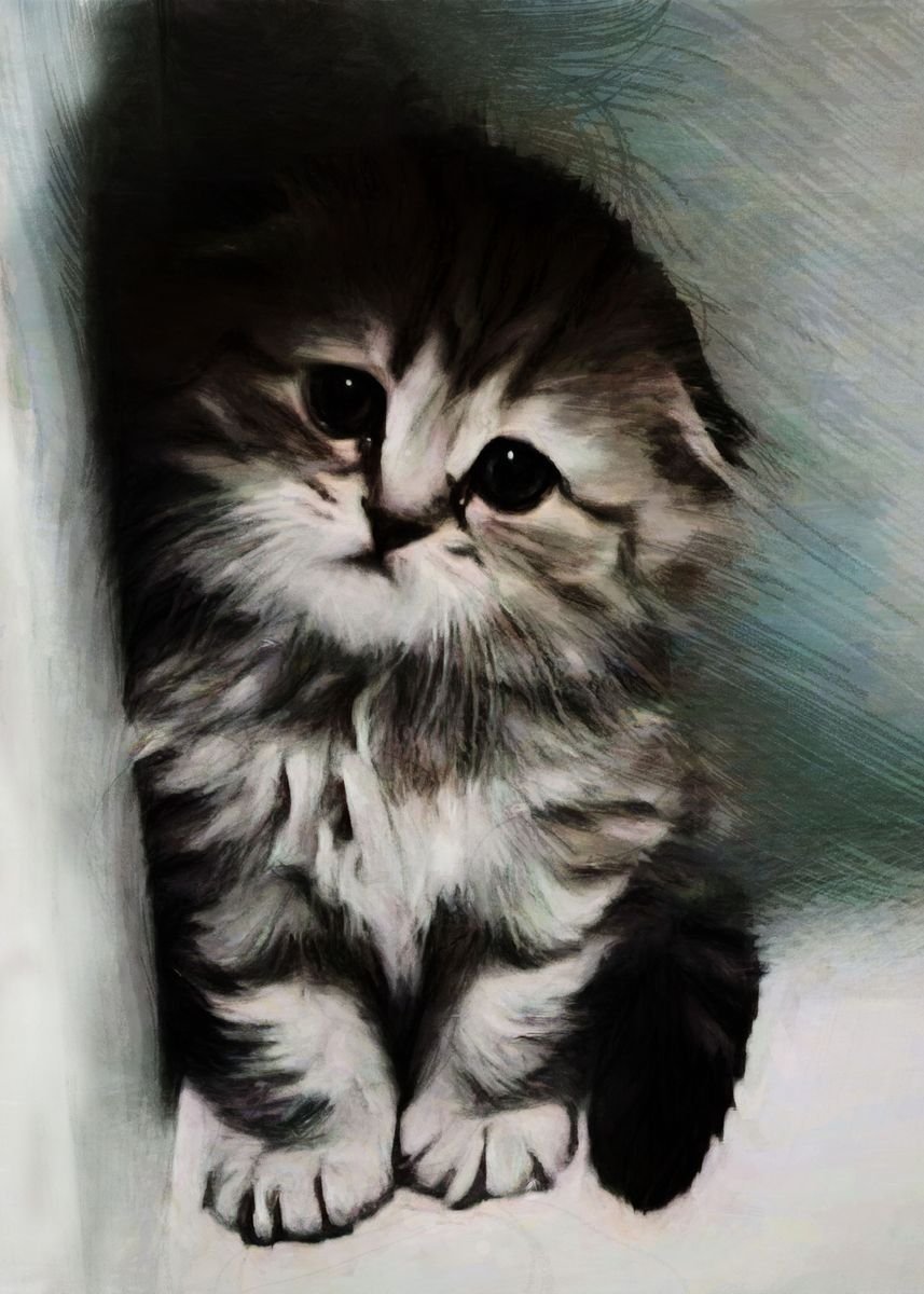 Котенок скучает