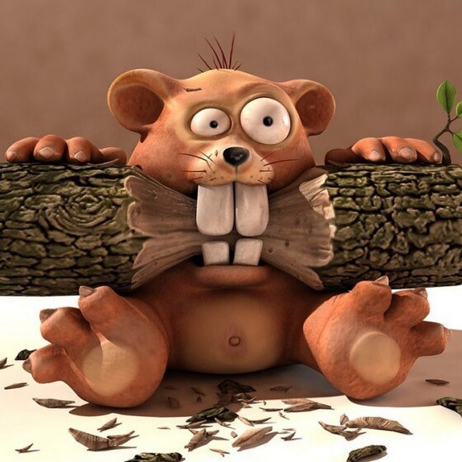 Бобер бобриха и Бобренок