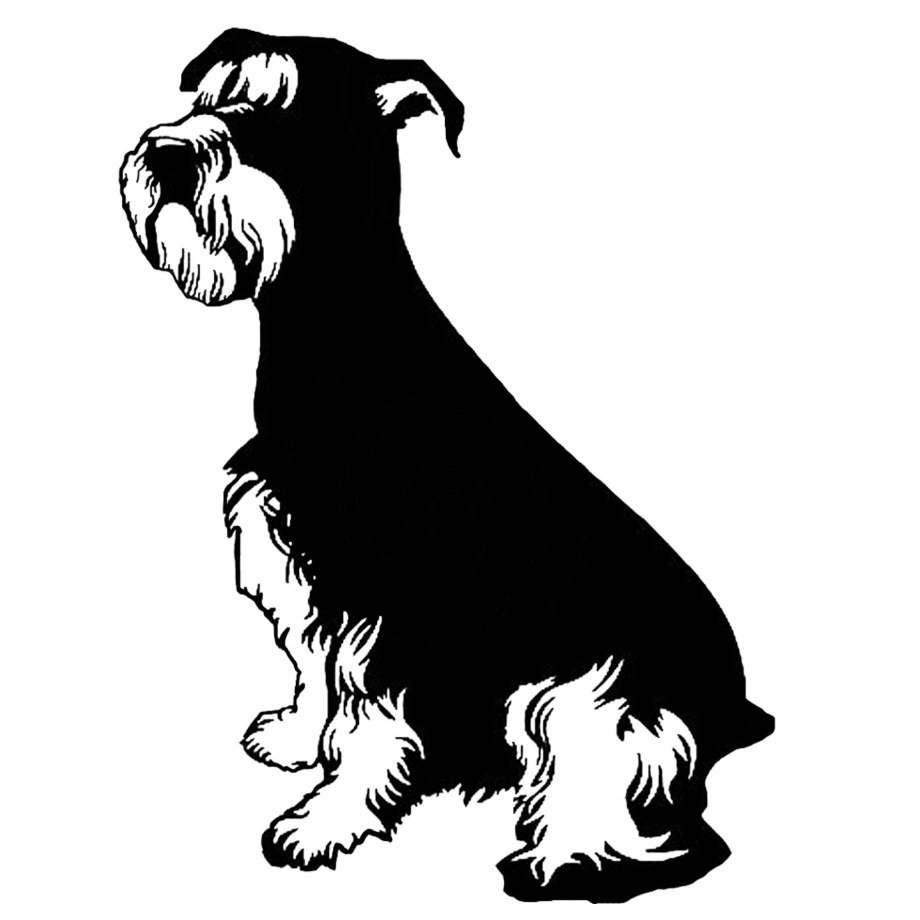 Силуэт цвергшнауцера