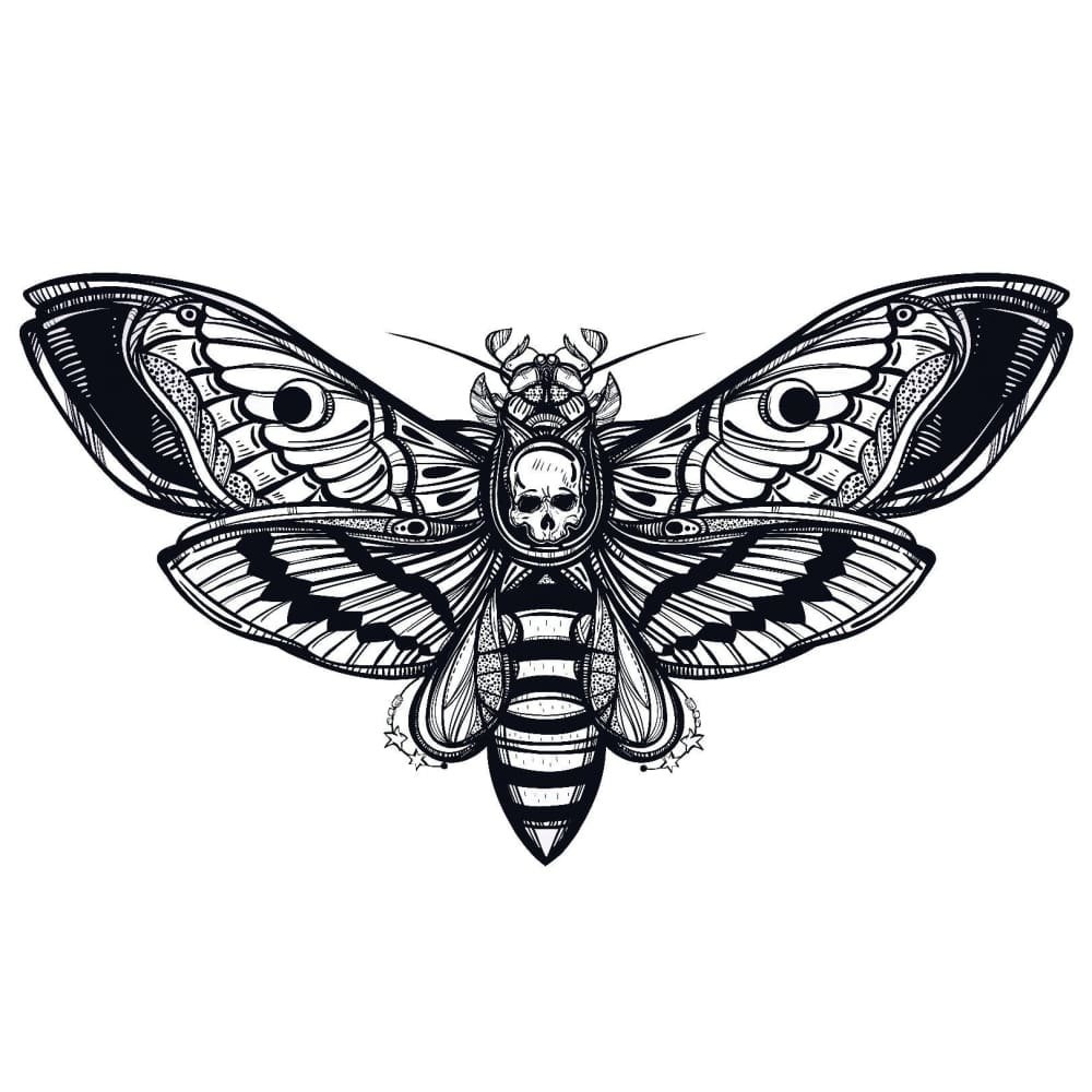 Бражник мёртвая голова тату