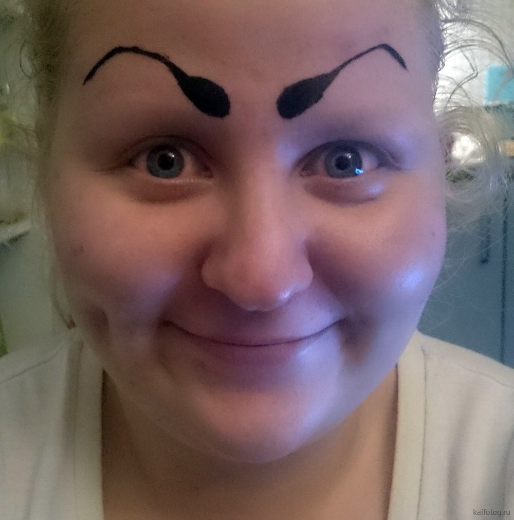 Смешные женские брови