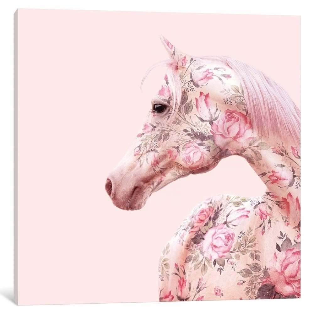 Лошадка розовый