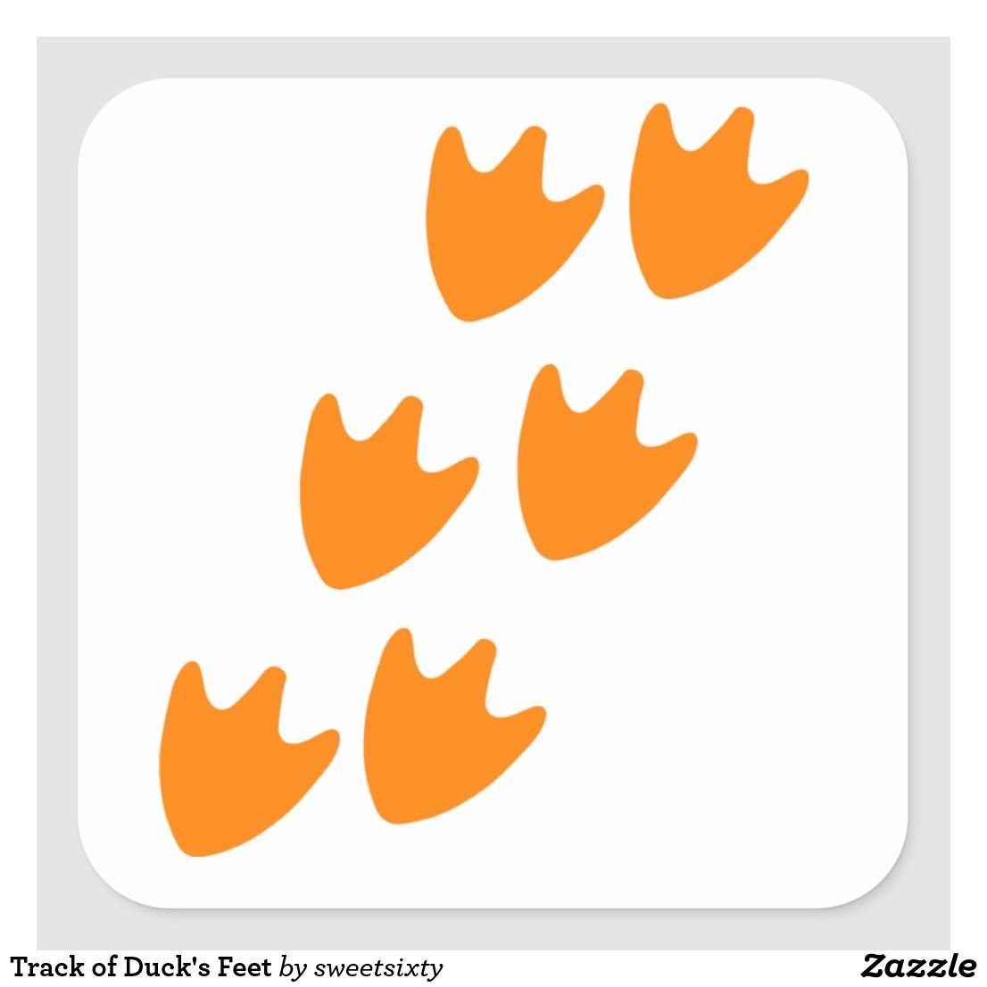 Отпечаток лапы утки