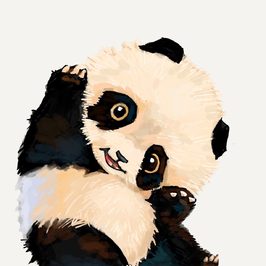 Панда рисунок