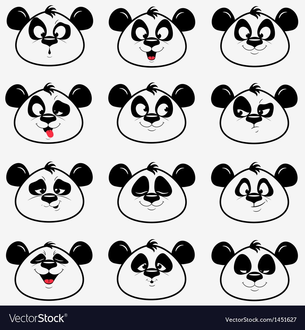 Милые панды мультяшные