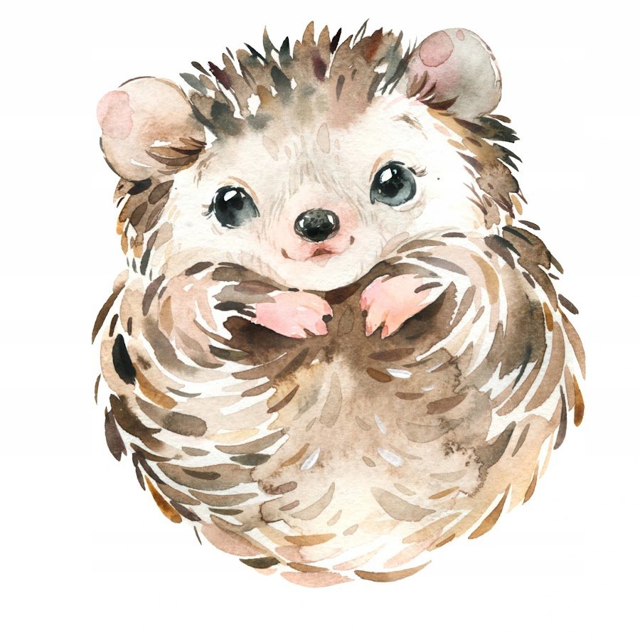 Ежик с цветочком