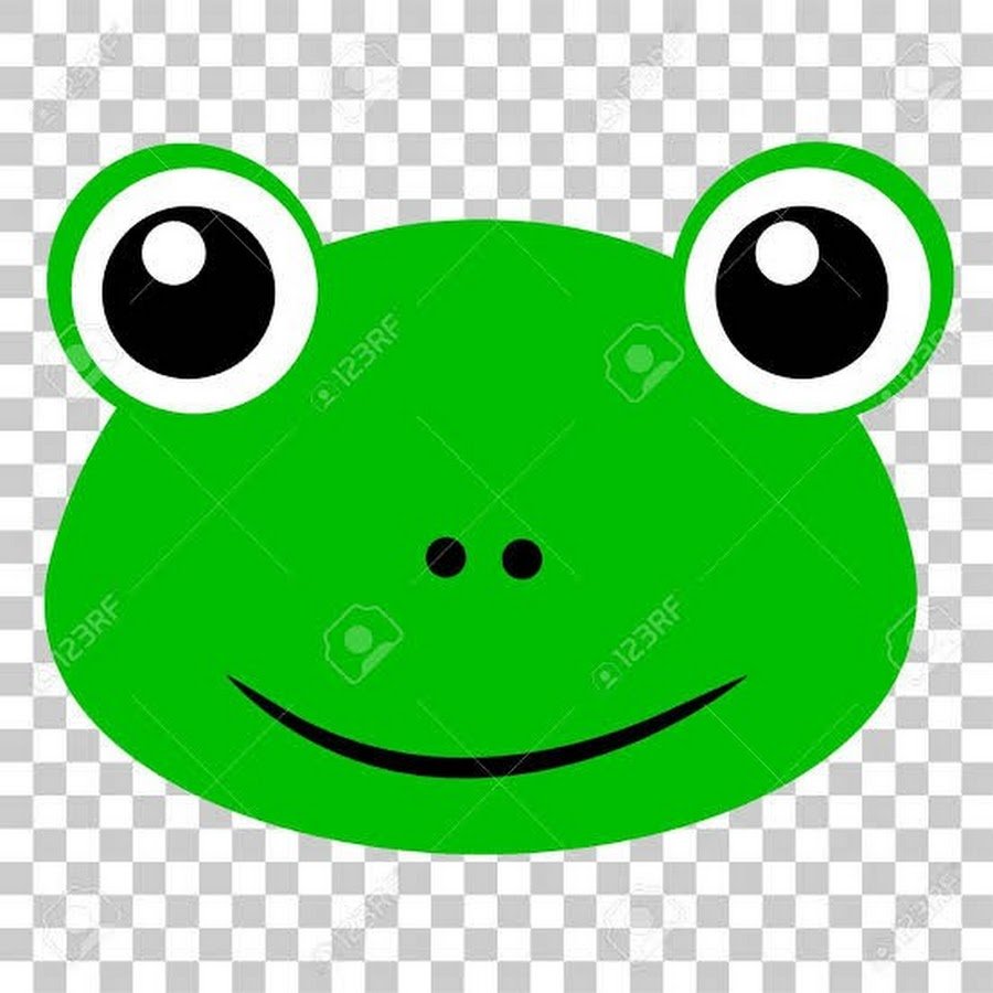 Лицо лягушки вектор