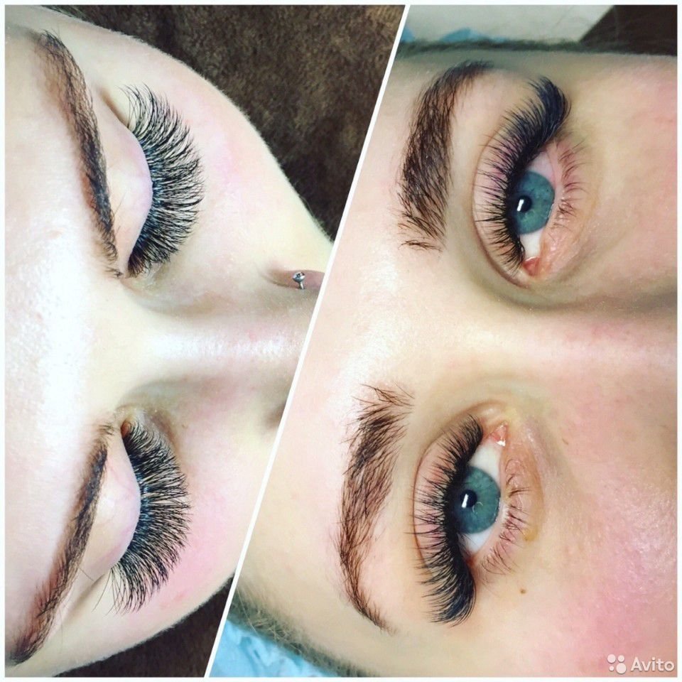 Наращивание ресниц 4 д кошачий эффект