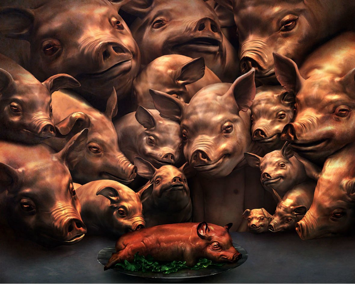 Толпа свиней