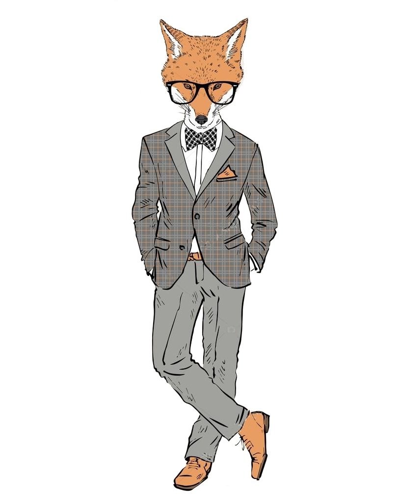 Лис в костюме
