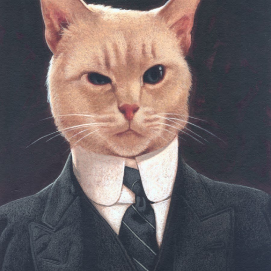 Кот в пиджаке и галстуке
