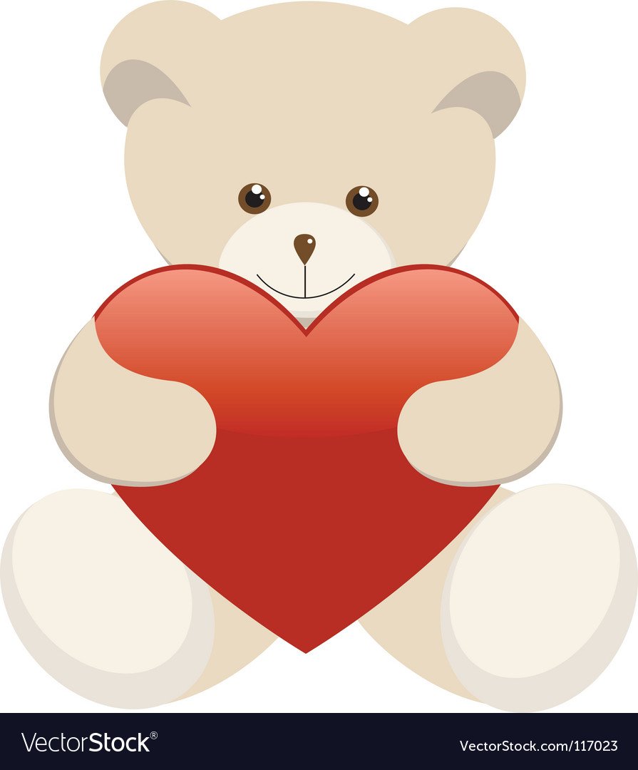 Медвежонок который держит в руках сердечко