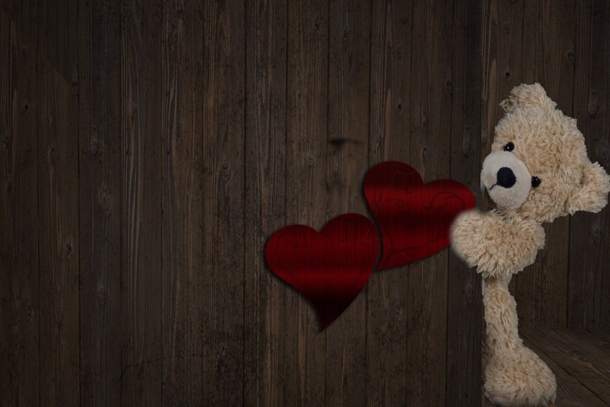 Медвежонок с сердечком