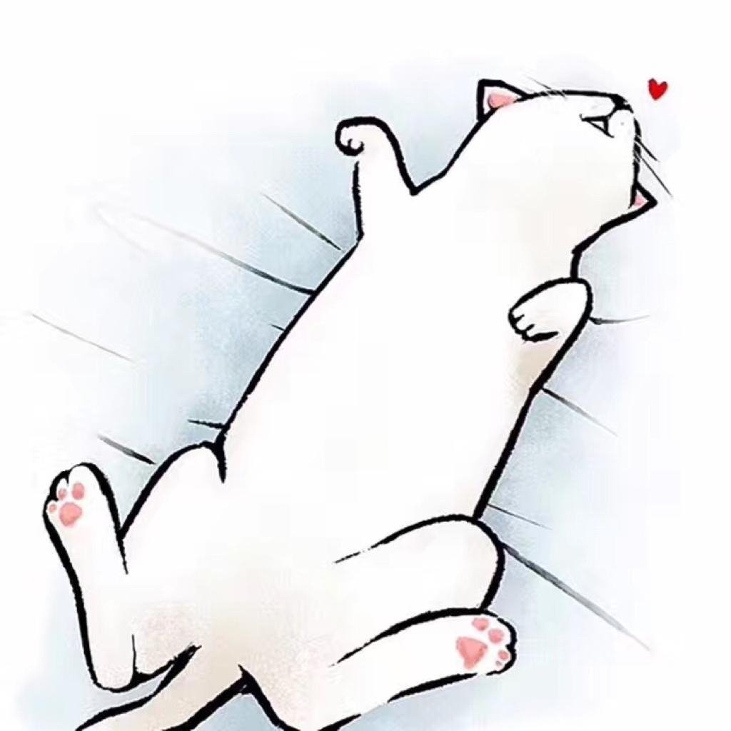 Кошка лежит на спине