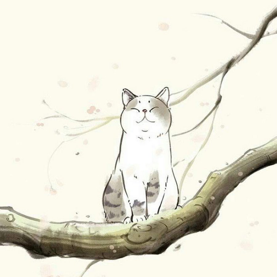 Котик в японском стиле