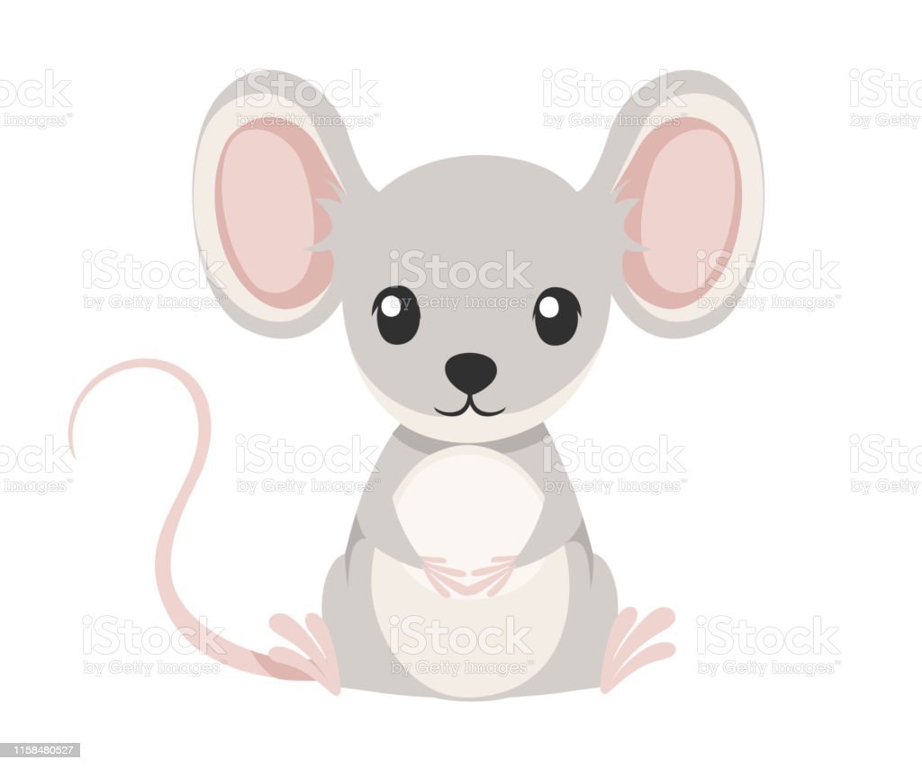 Мышка сидит