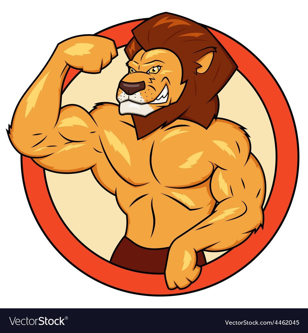 Лев бодибилдер