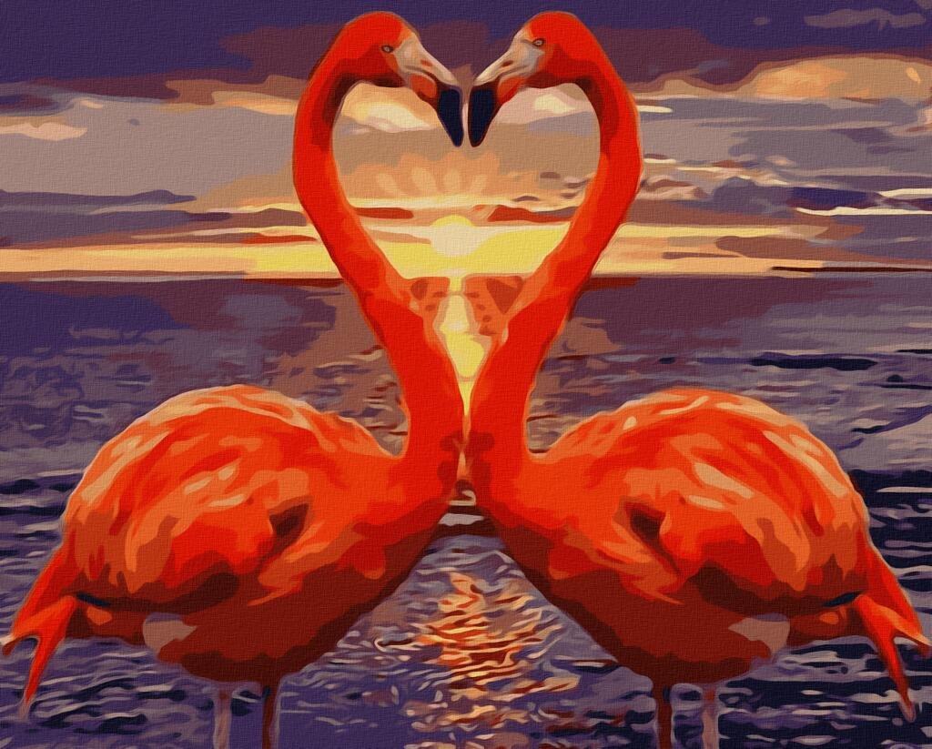 Розовый Фламинго любовь розовый Фламинго любовь