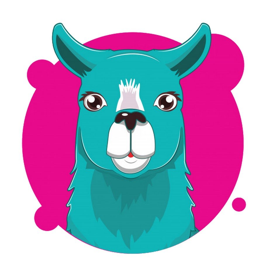 Лама с чубом