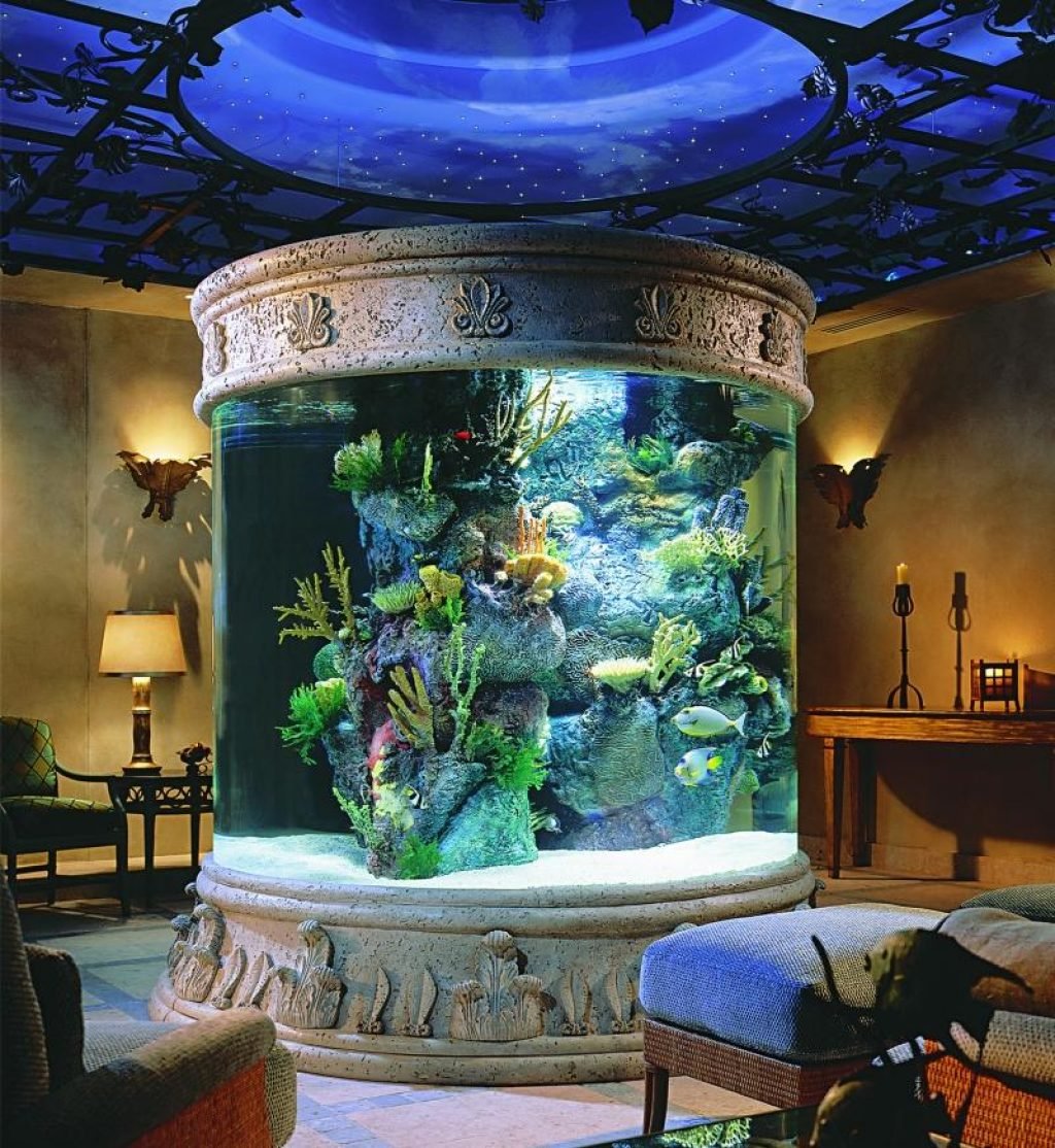 Аквариум в интерьере