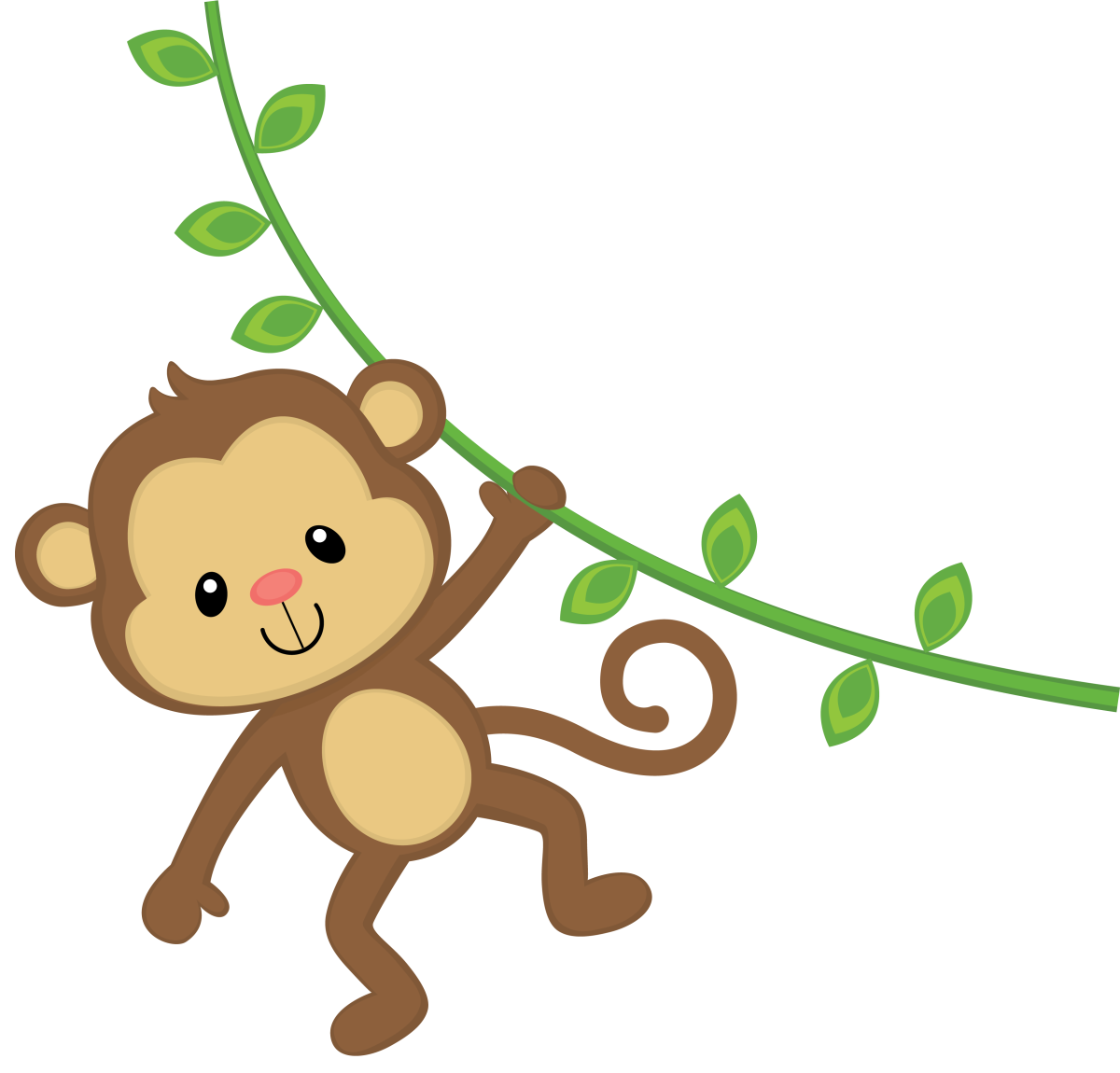 Маленькая обезьянка улыбается