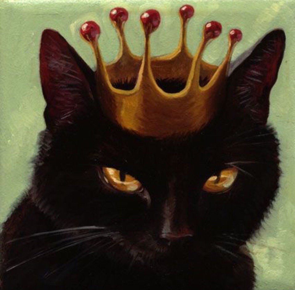 Черный кот в короне