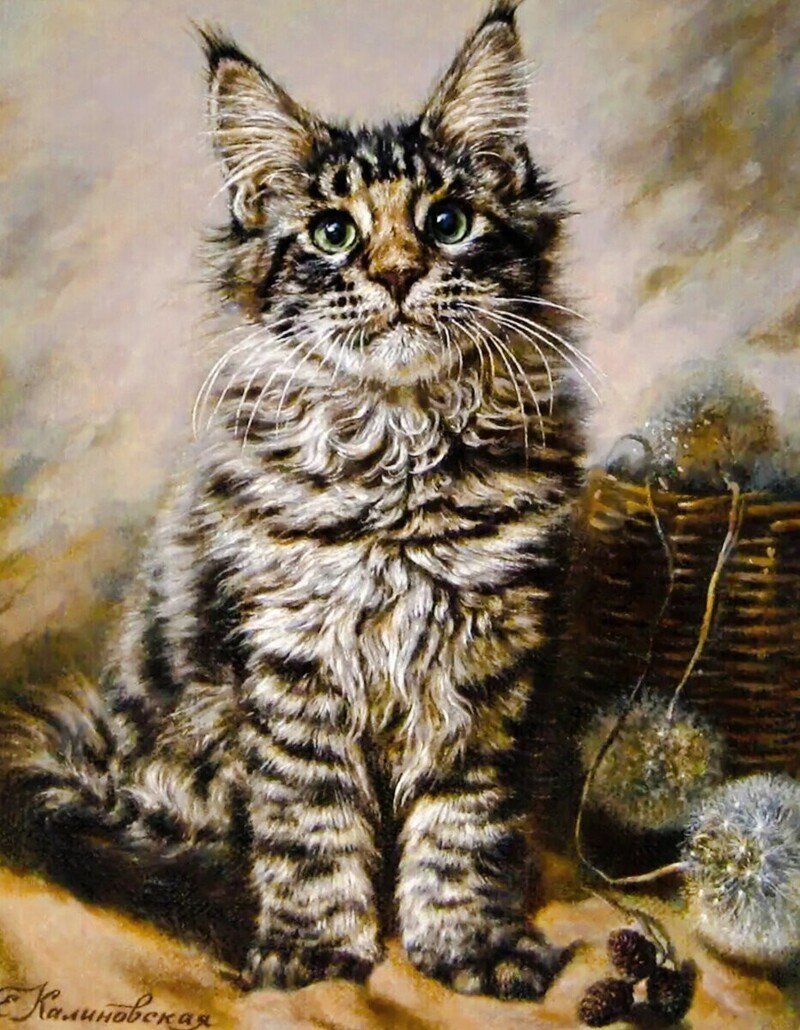 Художник Екатерина Калиновская кот